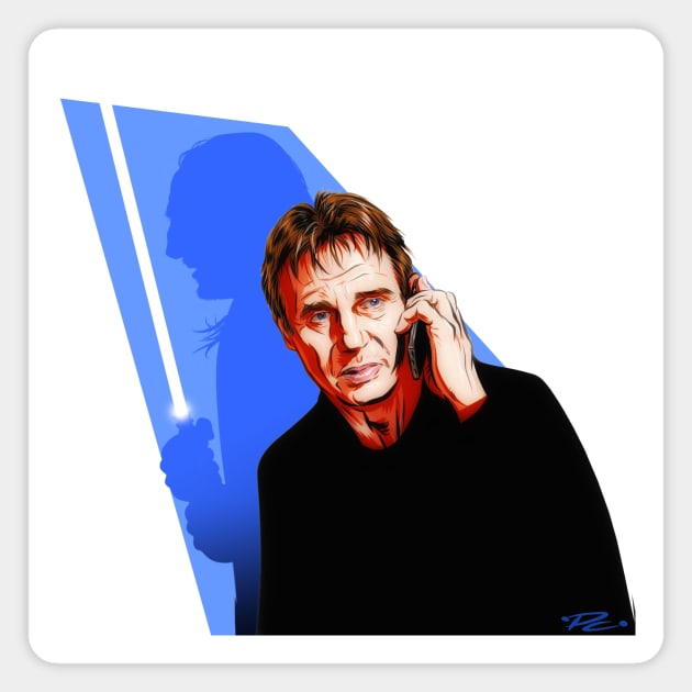 Liam Neeson - An illustration by Paul Cemmick Magnet by PLAYDIGITAL2020